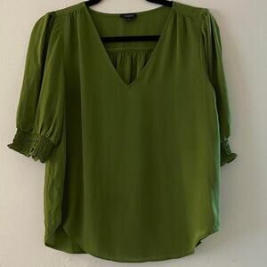 Ann taylor green blouse green blouse